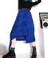 Asymmetric Stitch Dyed Skirt
